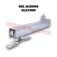 Gambar Rel Sliding / Rel Track / Rel Track Sliding untuk Pintu Kayu, Aluminium Atau Besi Merk STRONG GLATINO S3 D-1,8m / 180cm - REL SLIDING STRONG dari Omah Anyar Store undefined 2 Tokopedia