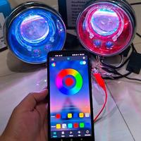 Gambar Lampu BILED 3inch RGB Remot HP Plus Mini Laser Set Batok CB 125 V2 Headlamp Billed Turbo CB125 SportsDAY - Shourd Merah / Batok Chrome dari GAZ MOTOSHOP_NEW undefined 3 Tokopedia
