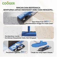 Gambar [COD] COOGER Vacuum Pel 6in1 Cordless Gagang Adjustable Tekuk Daya Hisap Kuat Vakum Lantai Kasur Multifungsi CV6 Pro Garansi 1 Tahun - Vacuum+Pel (Non Lipat) Putih dari COOGER Indonesia undefined 4 Tokopedia
