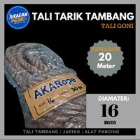 Gambar AKARROPE Tali Tambang Ukuran 16 mm Untuk Tarik Tambang Tali goni  Panjang 20 meter pas untuk tarik tambang tidak sakit di tangan - 16 MM  dari juragan jaring undefined 1 Tokopedia