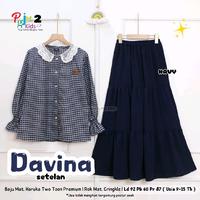 Gambar DAVINA setelan rok anak perempuan umur 9-15 tahun original premium - moca dari Nazihah shop_NEW undefined 5 Tokopedia