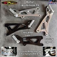 Gambar Footstep Step Belakang Non Jomblo CNC BPro Yamaha RX King RxKing - F1ZR "SILVER" dari Double M Motoparts undefined 1 Tokopedia