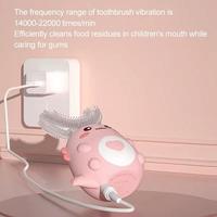 Gambar Terlaris- Kids Toothbrush Sikat Gigi Elektrik Anak Anak Smart Electric U-Shape Cute Automatic Otomatis -Gratisongkir - Pink dari Pujanggabiru undefined 4 Tokopedia