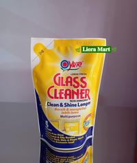 Gambar Yuri GLASS CLEANER non ammonia REFIIL 410ml dan Botol 500ml/cairan pembersih kaca bersih dan mengkilap lebih lama - GC REFIL-BIRU dari LIORA MART undefined 4 Tokopedia