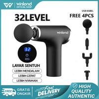 Gambar [COD] Winland Massage Gun Alat pijat 32 level 4 in 1 Alat Fitnes/Mainan Dewasa Pria Dan Wanita gun  massage - 32LEVEL+adapter dari winland pretty undefined 1 Tokopedia