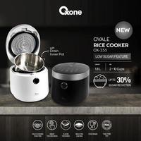 Gambar Oxone Rice Cooker Low Sugar Ovale OX-255 – Penanak Nasi Rendah Gula,Rice Cooker Oxone Kapasitas 1,8L - HITAM dari Jawa Electrik undefined 2 Tokopedia