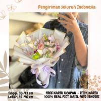 Gambar BUTTERFLY KISS BOUQUET - BUKET BUNGA PALSU FLOWER BUCKET FLOWER BOUQUET VALENTINE BUKET KUPU-KUPU BOUQUET BUTTERFLY BOUQUET KUPU-KUPU BUNGA PALSU BUKET BUNGA ARTIFICIAL FLORIST INDONESIA FLOWER BOUQUET FLORIST - Light Pink dari Bungakoe Florist undefined 3 Tokopedia