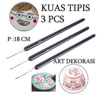 Gambar IMPORT KUAS BRUSH SET MINI TIPIS MIX GAMBAR LUKIS DEKORASI KUE ART ICING PIPING LUKIS MATA MAKEUP Fine Hand-painted Thin Hook Line Pen Drawing Art Pens Paint Brush dari bellapebrianistore undefined 2 Tokopedia