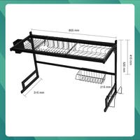 Gambar Rak Piring Dapur Stainless Steel Penyimpanan Rak Pengering Mangkuk VONE LITE DDR-785 dari Vone Sanitary Indonesia undefined 5 Tokopedia
