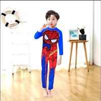 Gambar Baju Renang Lengan panjang Anak Laki-Laki Baju Renang Cowok Usia 1-13 tahun - Swim Suit Long sleeves - Bayi Laki Laki  Perempuan - SPIDERMAN BIRU, S dari Aurel Babyshop undefined 5 Tokopedia