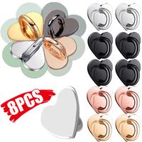 Gambar Mini Kawaii Adhesive Metal Heart Phone Charm Holder Cute Phone Case Finger Ring Stand Hooks Buckle DIY Charms Clasp For iPhone - Black A, 2Pcs dari Grosir resa undefined 1 Tokopedia
