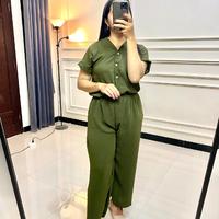 Gambar ONE SET VNECK HANS SETELAN WANITA CRINKLE AIRFLOW BAJU RUMAHAN - HITAM dari Dhiearanna undefined 4 Tokopedia
