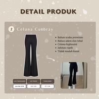 Gambar Outfit One Set Wanita Korean Style Keren (Cardigan Crop - Celana Cutbray - Bella Square) | OOTD Import - LH064 - Oneset dari Allure Outfit undefined 5 Tokopedia