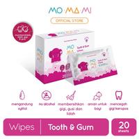 Gambar MOMAMI Tooth & Gum Wipes 30s 20s | Momami Tissue Tisu Basah Gigi Gusi Lidah isi 30 dan 20 Sheet | Pembersih Gigi dan Mulut Anak Bayi - Tooth & Gum 30s, MOMAMI dari homimart undefined 3 Tokopedia