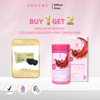 Gambar [FREE KIME BRIGTENING SOAP] SHEEBY Collagen Drink Booster - 1 BOX - Extra 30gr FREE SABUN | Minuman Collagen Drink, Vitamin C, Fish Collagen | Membantu Mencerahkan, Melembapkan, dan Menjaga Elastisitas Kulit dari Sheeby Beauty undefined 1 Tokopedia