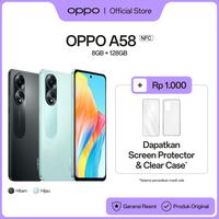 Gambar OPPO A58 NFC 8GB/128GB (Garansi Resmi) - Hitam dari OPPO Store Indonesia undefined 1 Tokopedia