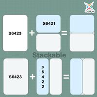 Gambar Oxihom Rak Tempat Kotak Penyimpanan Sendok Garpu Kosmetik Stationary Serbaguna Laci Plastik Dapat disesuaikan Mainan - S6421 Putih dari Oxihom undefined 3 Tokopedia