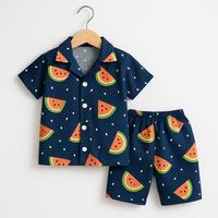 Gambar Migli.id Setelan Baju Tidur Anak Laki-Laki dan Perempuan One Set Piyama Rayon Premium Untuk Bayi dan Anak Umur Usia Newborn 0-6, 6 sampai 12 bulan, 1-3 Tahun Parsel Bahan Katun Lengan Pendek - 0, semangka dari Migli.id undefined 2 Tokopedia