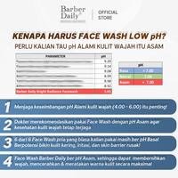 Gambar [READY STOCK] Barber Daily Bright Radiance Face Wash 100mL - Mencerahkan/ Membersihkan/ Wajah/ Pria/ Niacinamide/ Glutathione/ Arbutin dari Makarizo undefined 5 Tokopedia