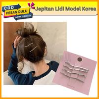 Gambar Sasa Mall Jepit Rambut Koreax Kulit Pin Clips Kepang Sanggul Model Bobby Pin Hitam Pipih Bergelombang Import Berkualitas dari SasaMall undefined 1 Tokopedia