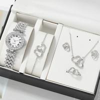 Gambar COD PAKET PREMIUM JAM KOREAN FASHION WANITA +  PERHIASAN SATU SET BOX SUSUN Jam Tangan Kuarsa Wanita Berlian Tali Watches - PAKET SET A dari A KONG.SHOP undefined 4 Tokopedia