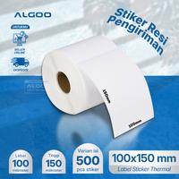 Gambar ALGOO Stiker Label Thermal Barcode 100x150 mm Resi Online Shop - 300 dari Algoo Tech Indonesia undefined 1 Tokopedia