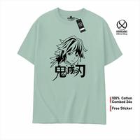 Gambar KAMEHAKI Kaos Anime GIYU TOMIYOKA KIMETSU NO YAIBA Baju Distro Pria Wanita Demon Slayer Cotton Combed 24s Premium - Hitam, S dari Kamehaki undefined 4 Tokopedia