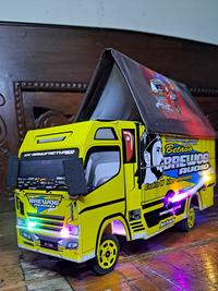 Gambar OBRAL MAINAN TRUK OLENG MINIATUR LAMPU DAN TERPAL MOTIF ( LAMPU LED ) ,  BAGUS UNTUK  Hadiah ANAK , mainan truk tanpa Remote Control ,Roda berputar manual dari KIDS TOYS INDONESIA undefined 5 Tokopedia