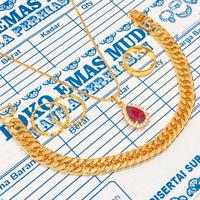 Gambar SET PERHIASAN WANITA KALUNG ITALI LIONTIN PERMATA MERAH DAN GELANG RANTAI FREE CINCIN DAN ANTING MOTIF SPIRAL BERLAPIS EMAS MUDA TERLARIS - 6 dari ANGGUN PERHIASAN undefined 2 Tokopedia