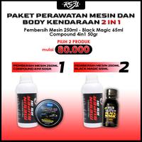 Gambar Paket Bundling Hemat Isi 2 Perawatan Mesin dan Body Kendaraan - Pembersih Kerak Mesin, Penghitam Plastik Dashboard, Body Kasar/Doff, Kompon Penghilang Baret Halus Body Kendaraan Motor, Mobil - Paket 1 dari RS31 undefined 3 Tokopedia