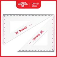 Gambar Set Penggaris Segitiga Butterfly No. 12 / BT - No. 12 dari BUTTERFLY STATIONERY undefined 1 Tokopedia