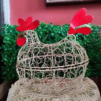 Gambar Keranjang Telur model Ayam Vintage thn 90an dari Logam seng kawat tua cacat Karat T:28cm P:26cm dari Ceria Chantika undefined 1 Tokopedia