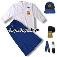 Gambar SETELAN SERAGAM SEKOLAH SMP PUTIH BIRU ANAK PEREMPUAN BAJU PANJANG ROK PANJANG - set topi biru putih, 12 tahun dari Jaya.Jaya.Jaya undefined 2 Tokopedia