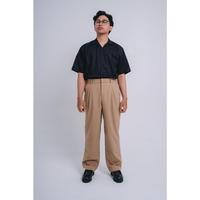Gambar Oxford Society Carlton Pleated Pants Celana Panjang Pria - Beige, S dari Arjun colation undefined 5 Tokopedia