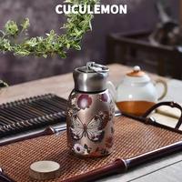 Gambar CucuLemon Mini Tumbler Termos Air Panas 300ml Botol Minum Stainless Steel Vaccum Bottles Portable coffee - 35-Burung pungguk-300ml dari cuculemon house undefined 2 Tokopedia