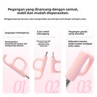 Gambar Xnuran Penjepit Bulu Mata Curling Tahan Lama Cocok untuk Semua Jenis Mata Anti Slip & Nyaman Gagang Gunting 3 Jari Laris Manis - JMJ01-Warna ungu dari Breezy bulu mata undefined 4 Tokopedia