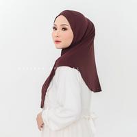 Gambar KALISHA X MIMA Hijab Bergo Instan Jilbab Vanya Muslim Kerudung Wanita Full Variasi Size M - Black dari kalisha_NEW undefined 4 Tokopedia