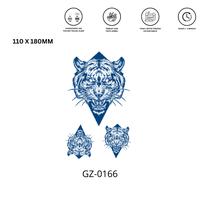 Gambar tato temporer premium semi permanen tattoo fruit ink tattoo harimau temporary - GZ-166 dari Tattoo.ku undefined 2 Tokopedia