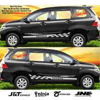 Gambar Stiker Mobil Avanza Aksesoris Xenia Cutting Sticker Innova Lis Variasi Sigra Calya Ertiga kanan kiri - 2PCS ABU ABU dari Ns Sticker Digital undefined 4 Tokopedia