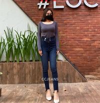 Gambar CCJEANS - Laylla JEANS HIGHWAIST KANCING 2 RINGBELT PENCIL WANITA - Premium Quality Celana Motif Soft Panjang Cutbray kulot  levis - Snow Bue, 27 dari CC JEANS undefined 1 Tokopedia