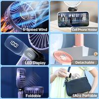 Gambar [COD] Kipas Angin Mini Portable USB-Type C 10000 mAh Kipas Lipat Leher 5-Speed Wind LED Display Gratis Ongkir & COD - hijau dari Mimpi Chihiro .ID undefined 3 Tokopedia