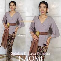 Gambar Setelan Kebaya Kimono Naomi dan Bawahan Rok Knit Stretch Free Selendang Modern Bali - Mauve, S, Setelan (kebaya, rok dan selendang) dari Kanaya Kebaya undefined 1 Tokopedia