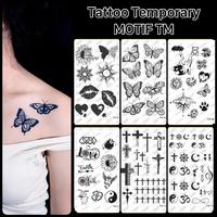 Gambar Tatomaniajkt-Tato Motif Tato Mini / Tato temporer seri TM / Tato semi permanent - TM-05 dari Tatomania_NEW undefined 1 Tokopedia