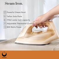 Gambar [MOON] Myung Steam Iron Setrika Uap Handheld Multifungsi Low Watt 850W Tapak Non-Stick - Orange dari Moon Star Shop Surabaya undefined 3 Tokopedia