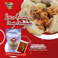 Gambar BAKSO MANJA KEJU LELEH MUNCRAT CINCANG PEDAS DAN POLOSAN SAMBAL RACIK DESA - Bakso keju leleh besar isi 4 dari Manja.Food undefined 4 Tokopedia