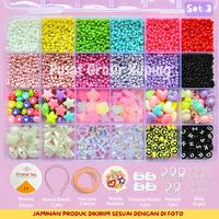 Gambar PGX - DIY Craft Kit Gelang Manik Manik Aesthetic - Manik Manik Pasir 1 Box Lengkap - Set Pernak Pernik Meronce Mote - SM009 - SET 1 BARU dari PusatGrosirXuping_NEW undefined 3 Tokopedia