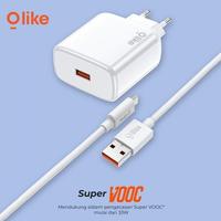 Gambar Olike C01S Kepala Charger 33W VOOC Oppo USB Adapter Flash Fast Charging dari Starcomp Semarang undefined 2 Tokopedia