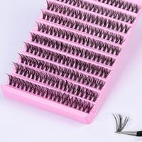 Gambar DIY Eyelash Extension Kit 200pcs Individual Lashes Cluster D Curl, 8-16mm Mix Lash Clusters with Lash Tweezers dari kalrlis karlina maryeha88 undefined 2 Tokopedia