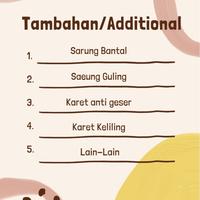 Gambar Tambahan Bantal,Guling,karet Anti Geser,Karet Keliling - Sarung Bantal dari Farada Bedding set undefined 1 Tokopedia