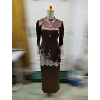 Gambar Claudya dress - baju kurung Melayu dress simpel elegant dress remaja  Wanita kekinian - burgundy ungu Y, S dari Az-Zahra.Hijab undefined 4 Tokopedia